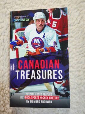 Canadian Treasures Book 2023 Orca Sports Hockey Mystery Sigmund Brouwer Signed